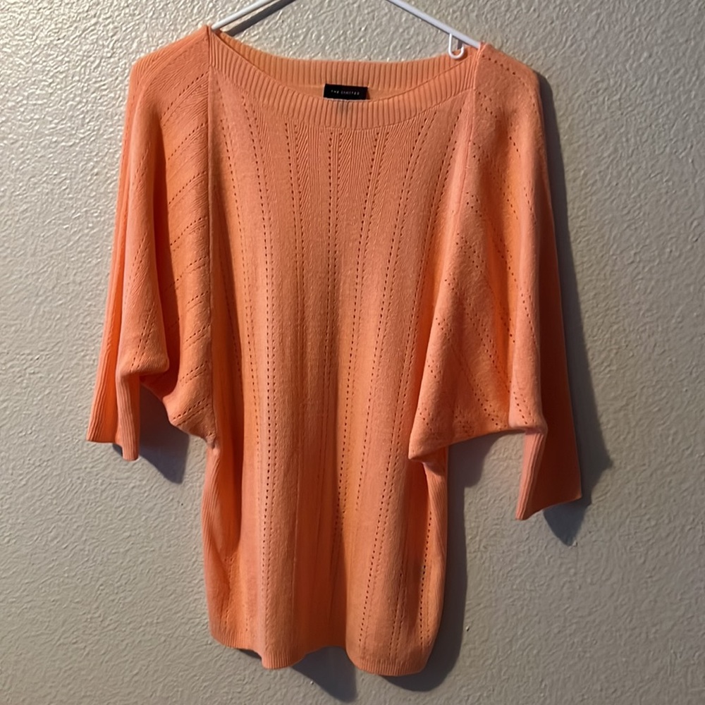 PEACH colored (like the first picture) The Limited light, see through sweater